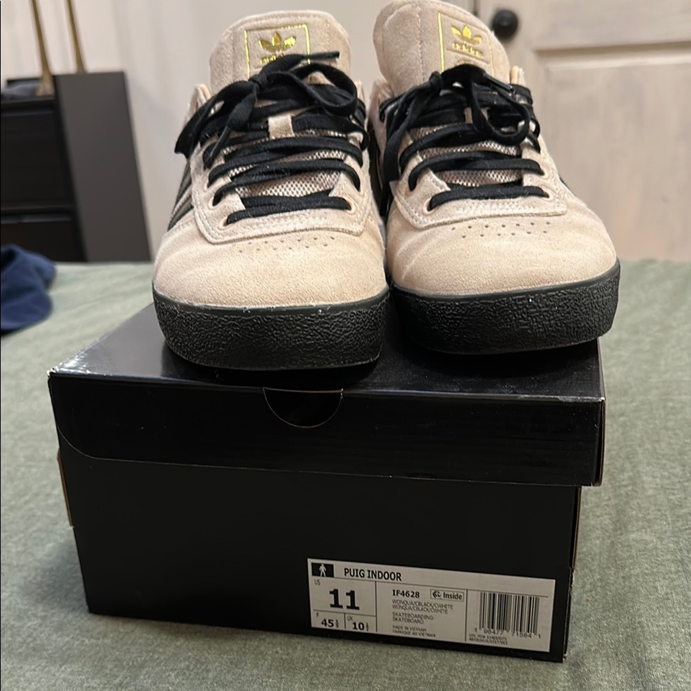 adidas Tan and Black Sneakers with Stylish Design and Comfortable Fit